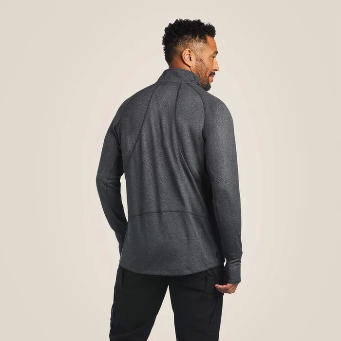 Men TShirts and Polos Ariat Rebar Polartec Elite frac14 Zip Baselayer Black Men TShirts and Polos Ariat Rebar Polartec Elite frac14 Zip Baselayer Black