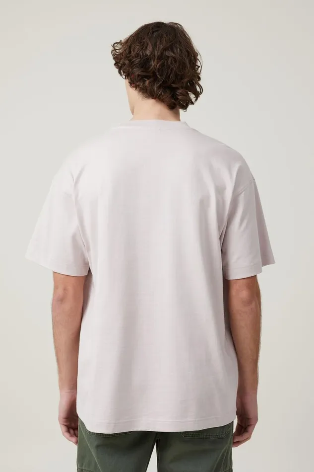 Men Tees and Tanks Cotton On Box Fit Plain TShirt Iced Lilac