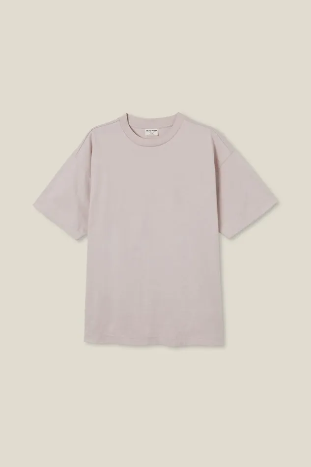 Men Tees and Tanks Cotton On Box Fit Plain TShirt Iced Lilac
