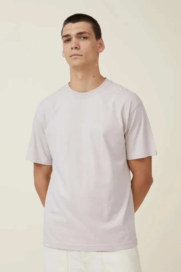 Men Tees and Tanks Cotton On Organic Loose Fit TShirt Iced Lilac