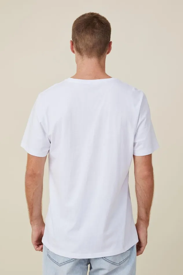 Men Tees and Tanks Cotton On Organic Regular Fit Crew TShirt White