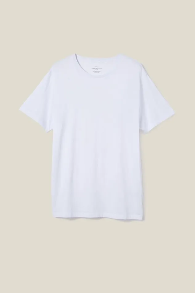 Men Tees and Tanks Cotton On Organic Regular Fit Crew TShirt White