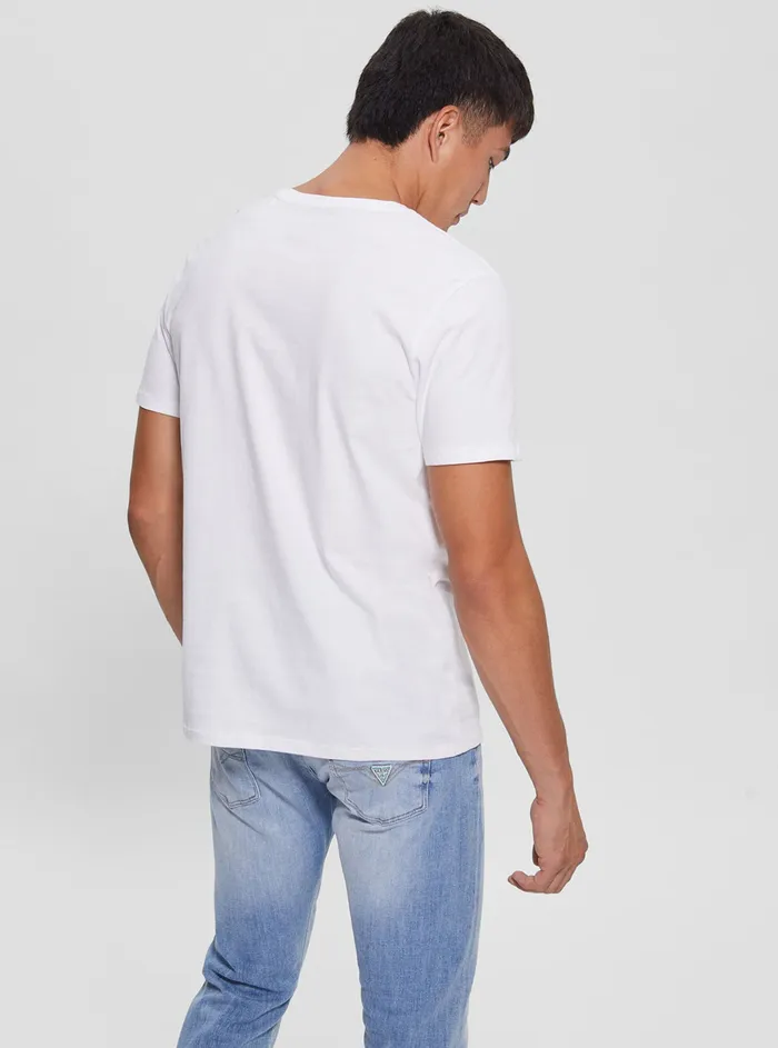 Men Tees and Tanks GUESS White Chain Logo Tshirt Men Tees and Tanks GUESS White Chain Logo Tshirt
