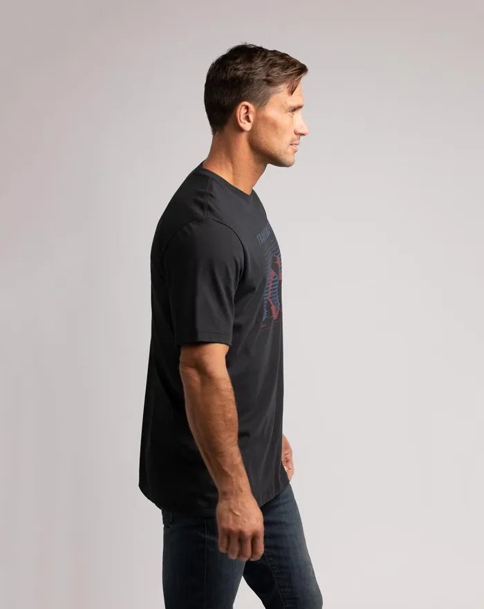 Men Tees TravisMathew COOL COYOTE TEE Black Men Tees TravisMathew COOL COYOTE TEE Black
