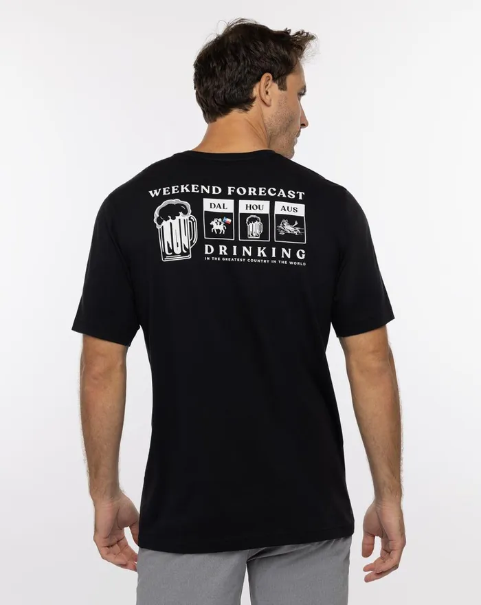 Men Tees TravisMathew DINOSAUR VALLEY TEE Black
