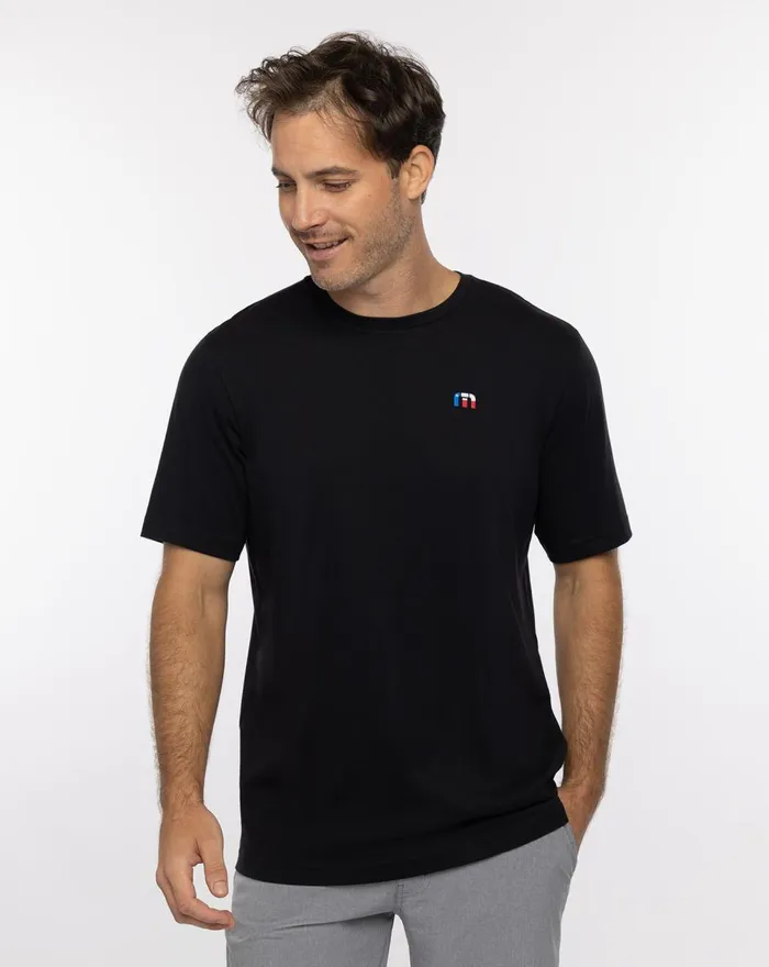 Men Tees TravisMathew DINOSAUR VALLEY TEE Black Men Tees TravisMathew DINOSAUR VALLEY TEE Black