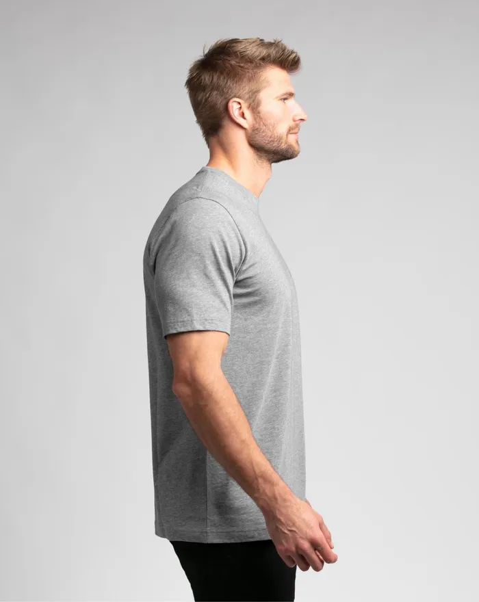 Men Tees TravisMathew DONTCHA KNOW TEE Heather Grey Men Tees TravisMathew DONTCHA KNOW TEE Heather Grey
