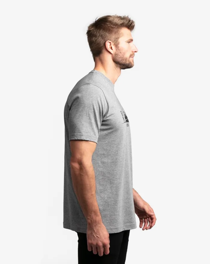 Men Tees TravisMathew JUICY LUCY TEE Heather Grey Men Tees TravisMathew JUICY LUCY TEE Heather Grey