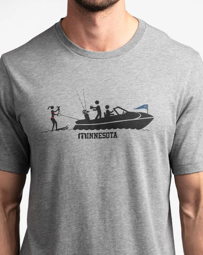 Men Tees TravisMathew JUICY LUCY TEE Heather Grey Men Tees TravisMathew JUICY LUCY TEE Heather Grey
