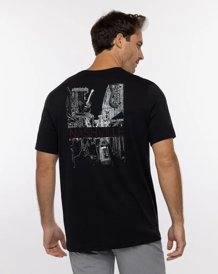 Men Tees TravisMathew MALARKY TEE Black