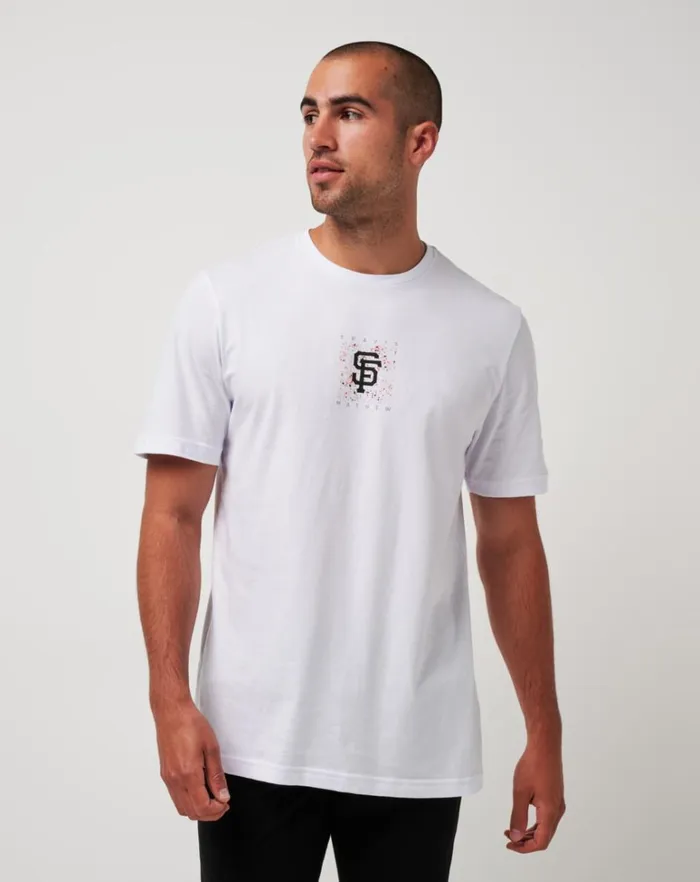 Men Tees TravisMathew SAN FRANCISCO GIANTS IN THE DUGOUT TEE White