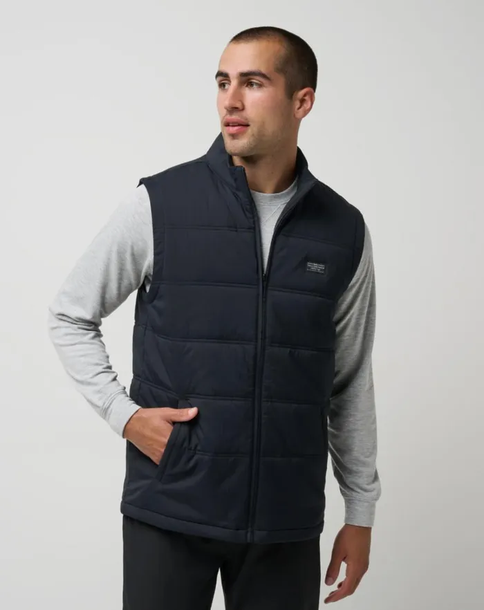 Men Vests TravisMathew PALISADES PUFFER VEST Black