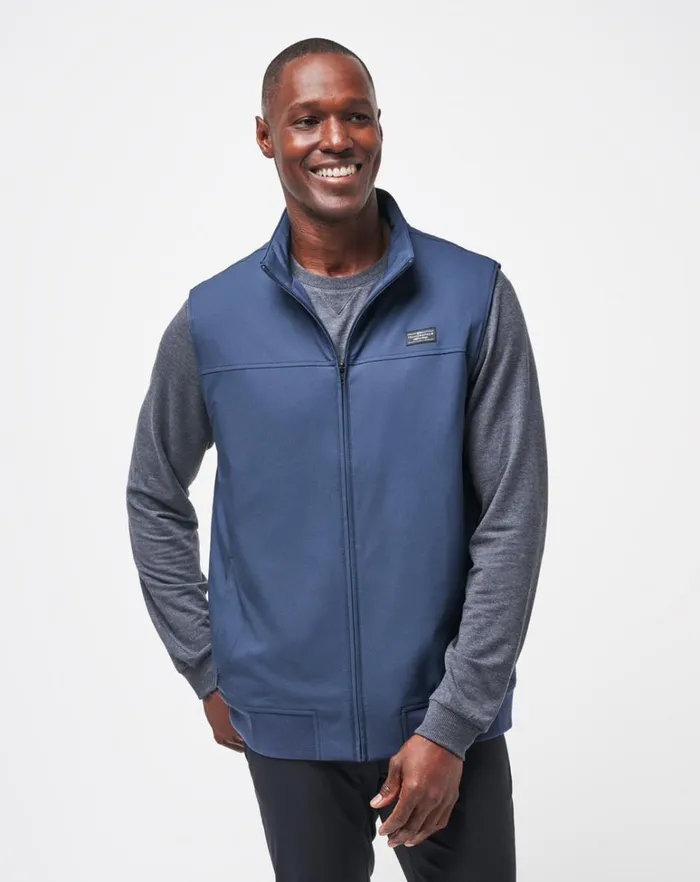 Men Vests TravisMathew WANDERLUST VEST Mood Indigo