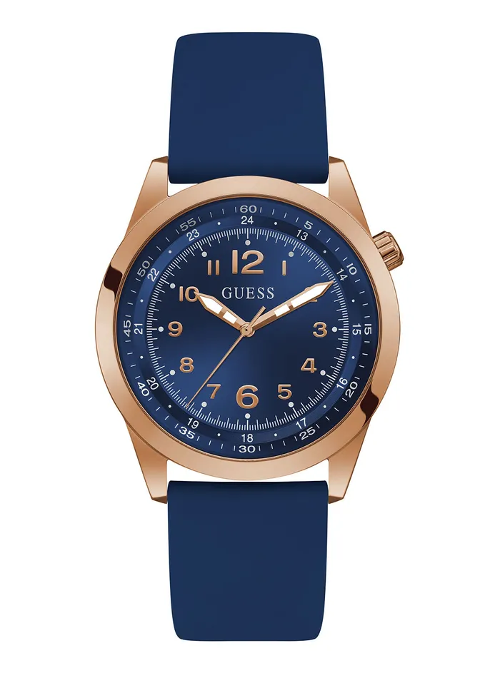 Men Watches GUESS Blue Max Silicone Watch