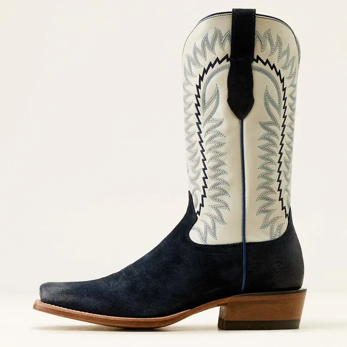 Men Western Boots Ariat Futurity Time Cowboy Boot Polo Blue Roughoutblanco Men Western Boots Ariat Futurity Time Cowboy Boot Polo Blue Roughoutblanco