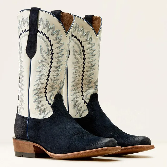 Men Western Boots Ariat Futurity Time Cowboy Boot Polo Blue Roughoutblanco Men Western Boots Ariat Futurity Time Cowboy Boot Polo Blue Roughoutblanco