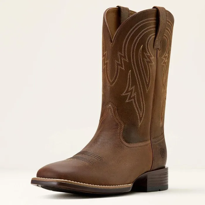 Men Western Boots Ariat Plano Cowboy Boot Woody Tan