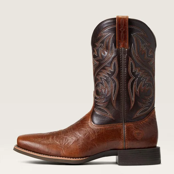 Men Western Boots Ariat Sport Herdsman Cowboy Boot Peanut Butterchaga Brown Men Western Boots Ariat Sport Herdsman Cowboy Boot Peanut Butterchaga Brown