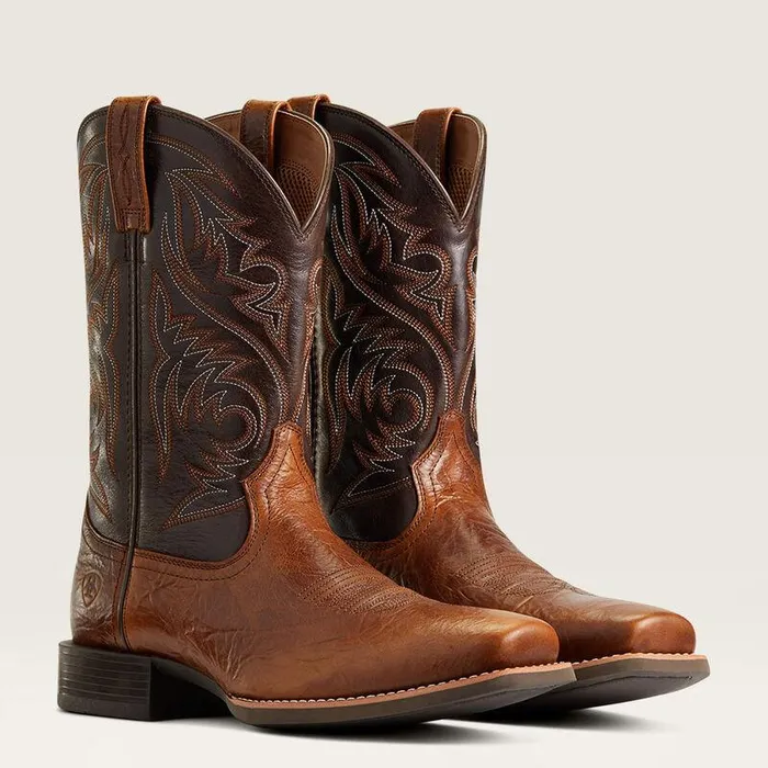 Men Western Boots Ariat Sport Herdsman Cowboy Boot Peanut Butterchaga Brown Men Western Boots Ariat Sport Herdsman Cowboy Boot Peanut Butterchaga Brown