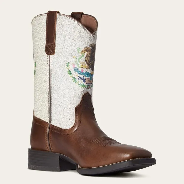 Men Western Boots Ariat Sport Orgullo Mexicano Western Boot Chocolate Men Western Boots Ariat Sport Orgullo Mexicano Western Boot Chocolate