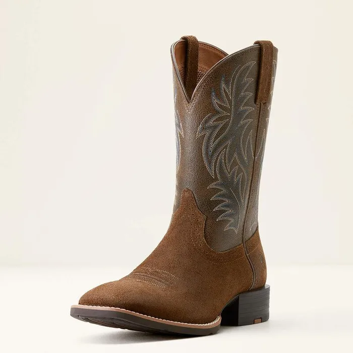 Men Western Boots Ariat Sport Wide Square Toe Cowboy Boot Mesa Tanvintage Bomber