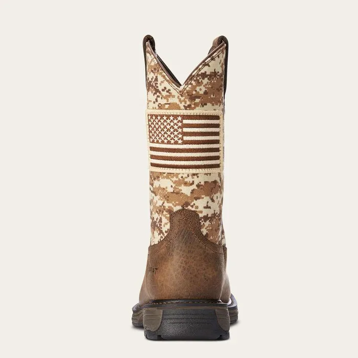 Men Western Boots Ariat WorkHog Patriot Work Boot Earth Men Western Boots Ariat WorkHog Patriot Work Boot Earth
