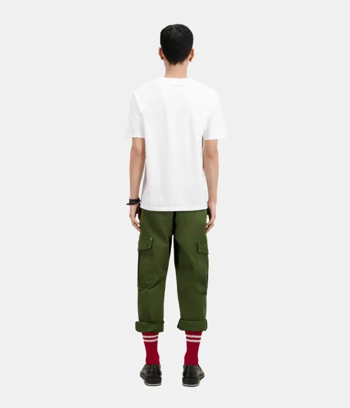 Men White Live Fast Tshirt THE KOOPLES Tshirts