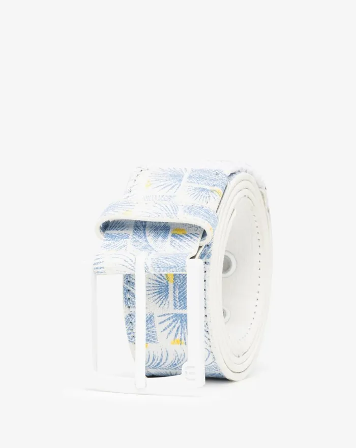 MenWomen Belts TravisMathew COCONUT MOJITO CANVAS STRETCH BELT White