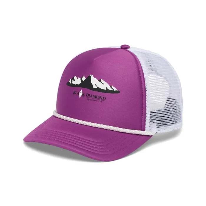 MenWomen Caps Black Diamond Flat Bill Trucker Hat Black Diamond Gear