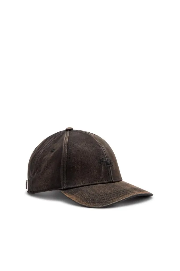 MenWomen Diesel Caps Hats and Scarves CRUNWASH Black