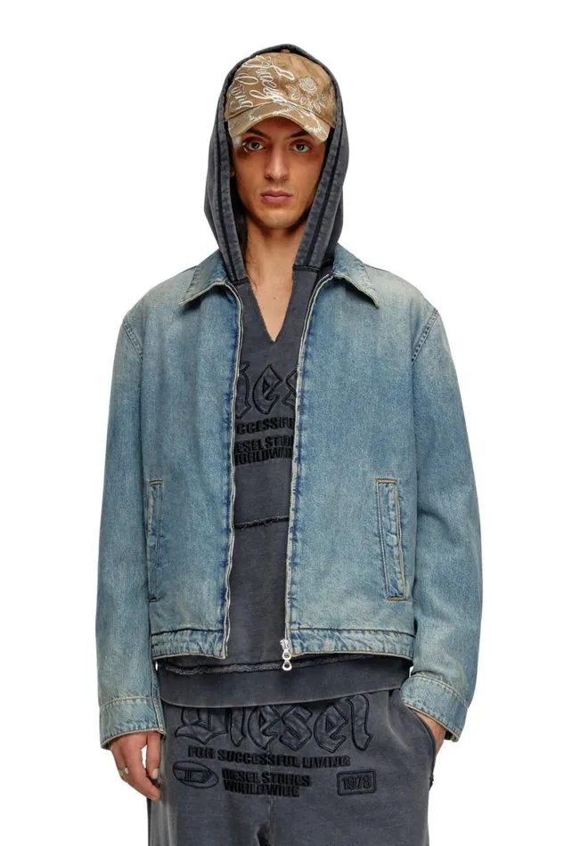 MenWomen Diesel Jackets DROHE Light Blue MenWomen Diesel Jackets DROHE Light Blue