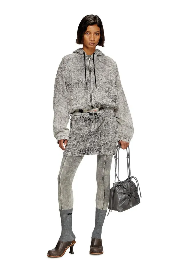 MenWomen Diesel Jackets DEFLOWS1 Grey