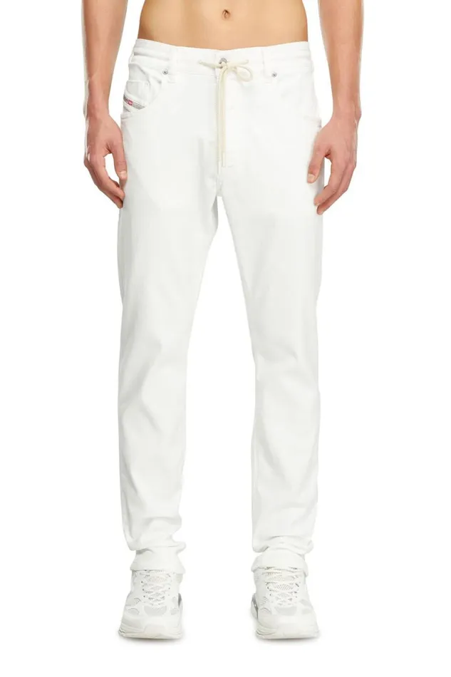 MenWomen Diesel Jeans Regular 2030 DKrooley Joggjeans 068HX White MenWomen Diesel Jeans Regular 2030 DKrooley Joggjeans 068HX White