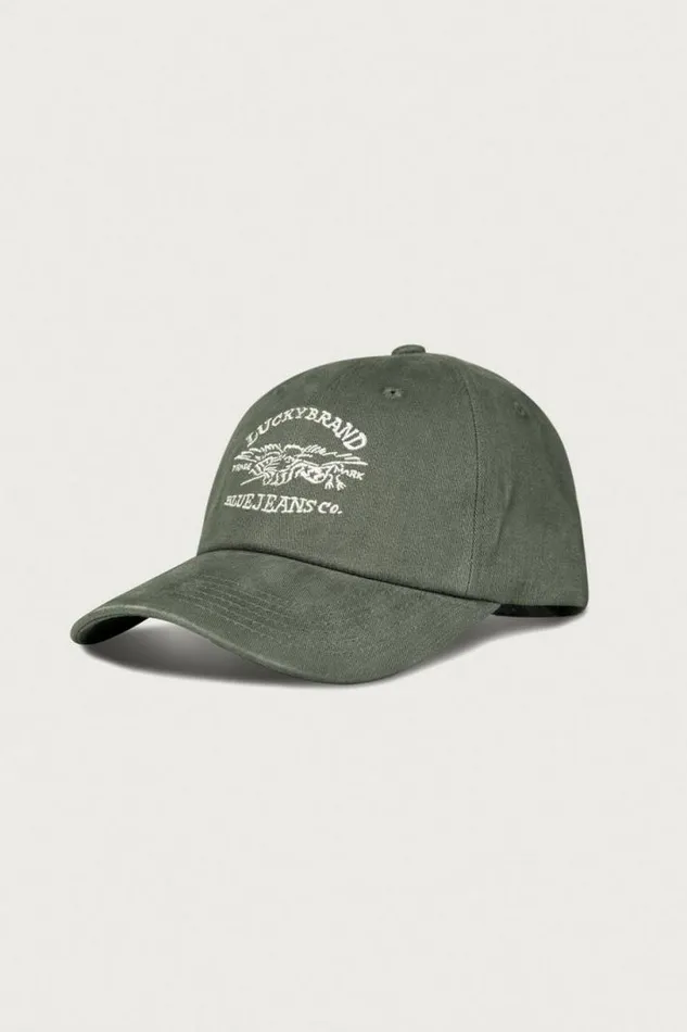 MenWomen Lucky Brand Hats Lucky Blue Jeans Co Emb Dad Hat Bright Green