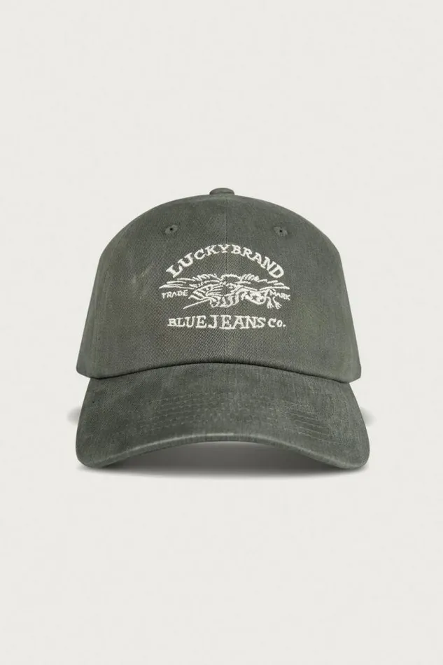 MenWomen Lucky Brand Hats Lucky Blue Jeans Co Emb Dad Hat Bright Green