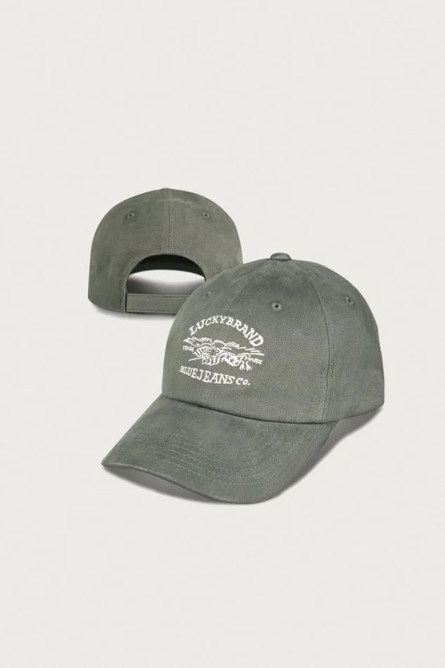 MenWomen Lucky Brand Hats Lucky Blue Jeans Co Emb Dad Hat Bright Green