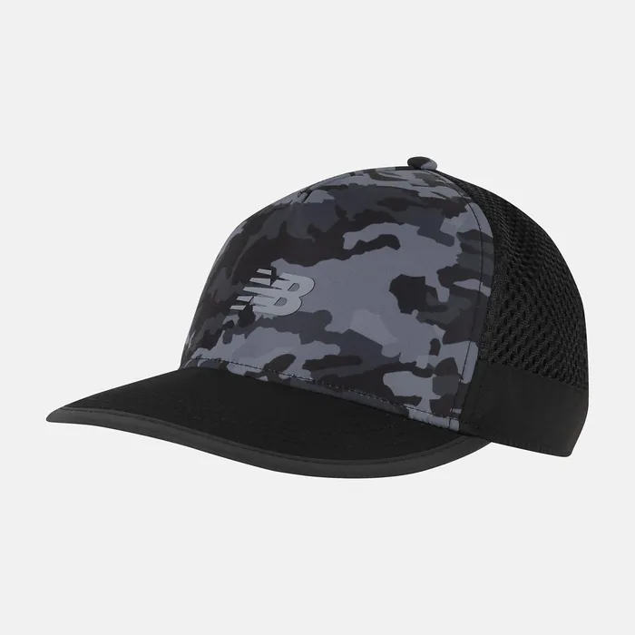 MenWomen Speed Run Trucker Black Camo New Balance Hats