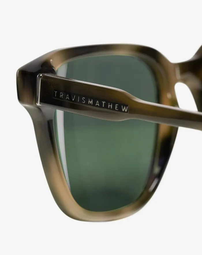 MenWomen Sunglasses TravisMathew OFFDAZE SUNGLASSES Light Brindle Tort Green Polar MenWomen Sunglasses TravisMathew OFFDAZE SUNGLASSES Light Brindle Tort Green Polar