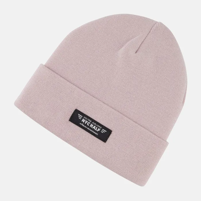 MenWomen United Half Knit Beanie Stone Pink New Balance Hats