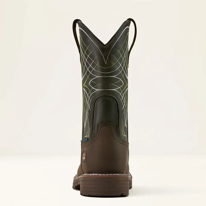 Men Work Boots Ariat Activator Waterproof Steel Toe Work Boot Dark Browngreen Men Work Boots Ariat Activator Waterproof Steel Toe Work Boot Dark Browngreen