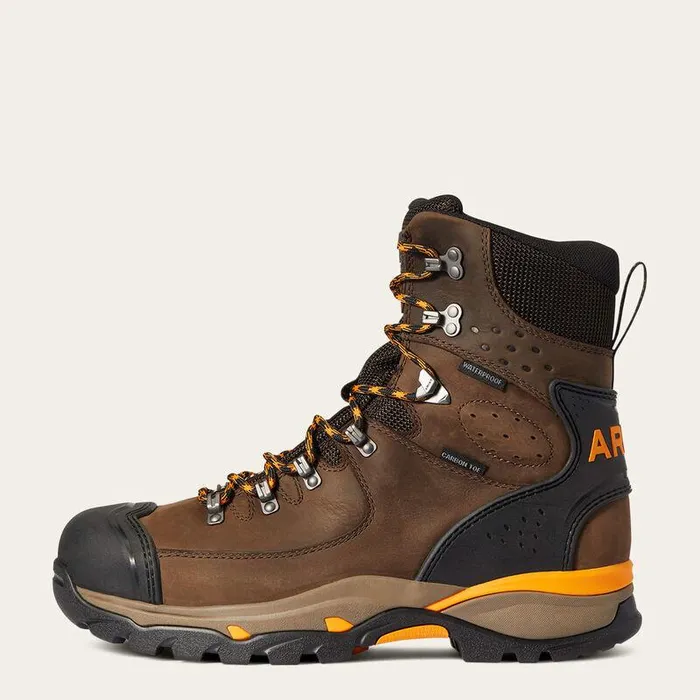 Men Work Boots Ariat Endeavor 8quot Waterproof Carbon Toe Work Boot Chocolate Brown Men Work Boots Ariat Endeavor 8quot Waterproof Carbon Toe Work Boot Chocolate Brown