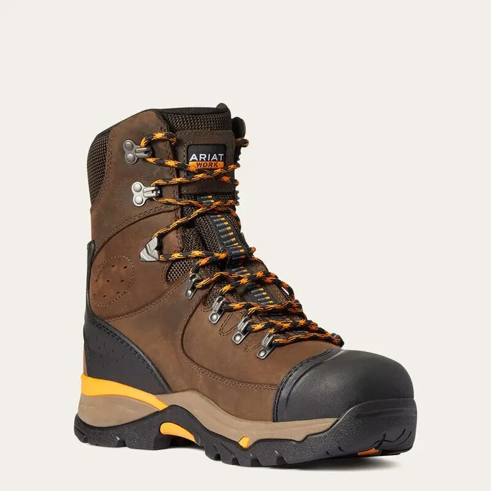 Men Work Boots Ariat Endeavor 8quot Waterproof Carbon Toe Work Boot Chocolate Brown Men Work Boots Ariat Endeavor 8quot Waterproof Carbon Toe Work Boot Chocolate Brown