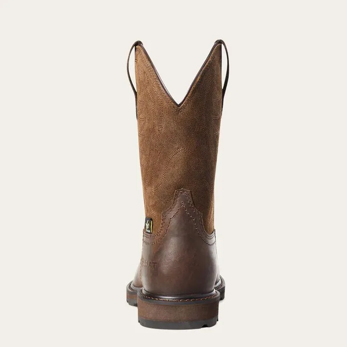 Men Work Boots Ariat Groundbreaker MetGuard Steel Toe Work Boot Brown Men Work Boots Ariat Groundbreaker MetGuard Steel Toe Work Boot Brown