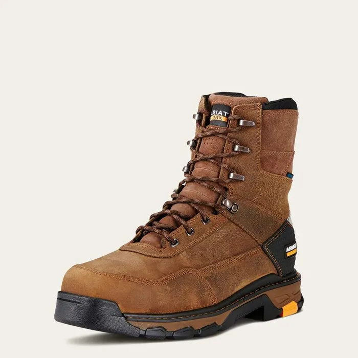 Men Work Boots Ariat Intrepid 8quot Waterproof Composite Toe Work Boot Rye Brown