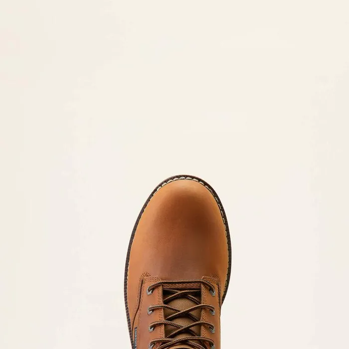 Men Work Boots Ariat Logger Shock Shield Waterproof Composite Toe Work Boot Copper Brown Men Work Boots Ariat Logger Shock Shield Waterproof Composite Toe Work Boot Copper Brown