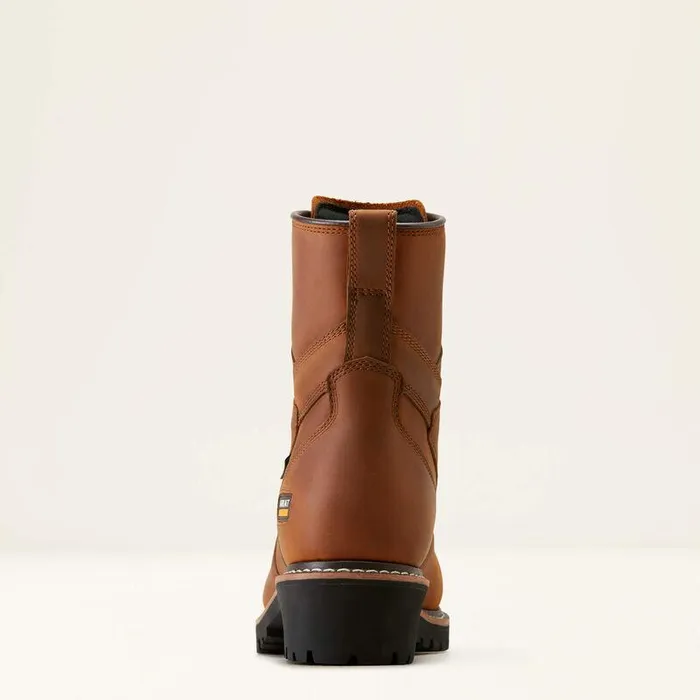 Men Work Boots Ariat Logger Shock Shield Waterproof Composite Toe Work Boot Copper Brown Men Work Boots Ariat Logger Shock Shield Waterproof Composite Toe Work Boot Copper Brown