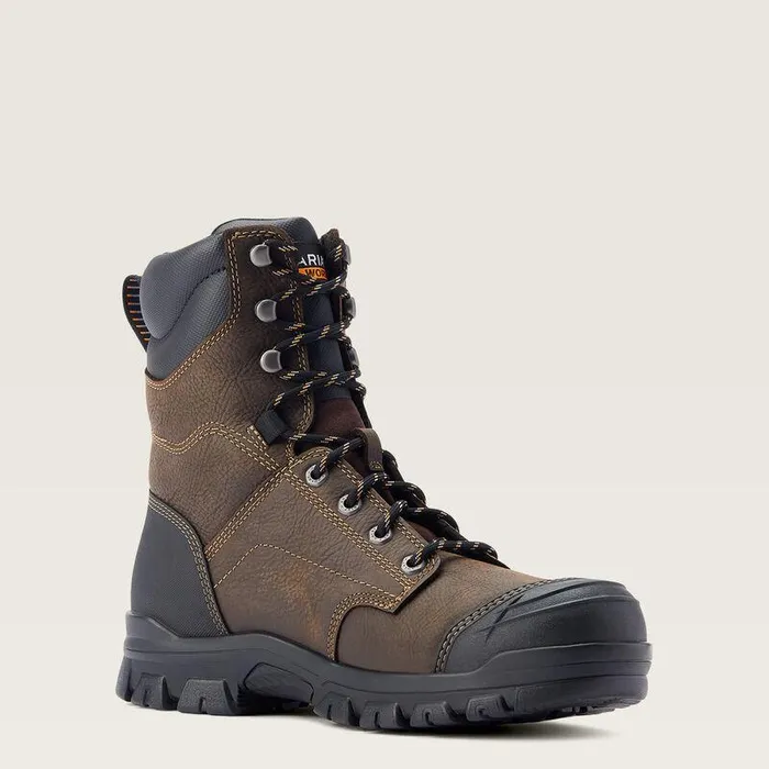 Men Work Boots Ariat Treadfast 8quot Waterproof Work Boot Dark Brown Men Work Boots Ariat Treadfast 8quot Waterproof Work Boot Dark Brown
