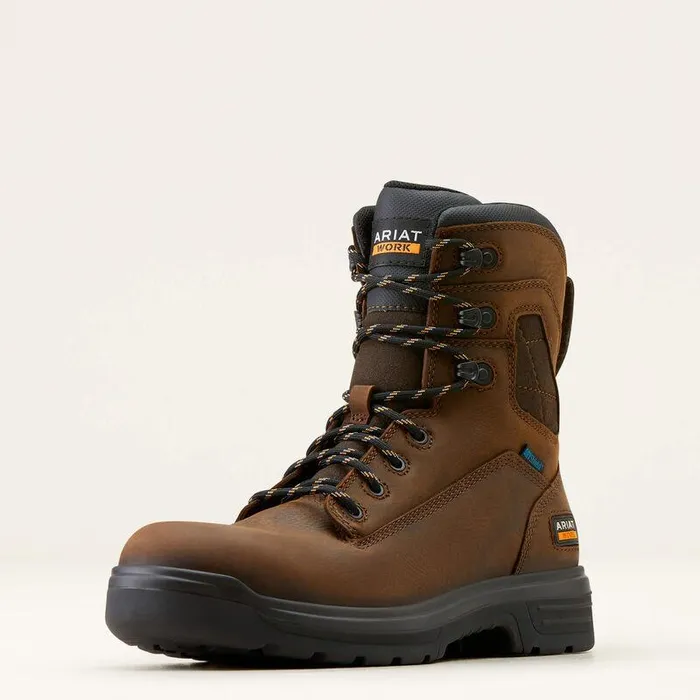Men Work Boots Ariat Turbo 8quot Waterproof Work Boot Rich Brown