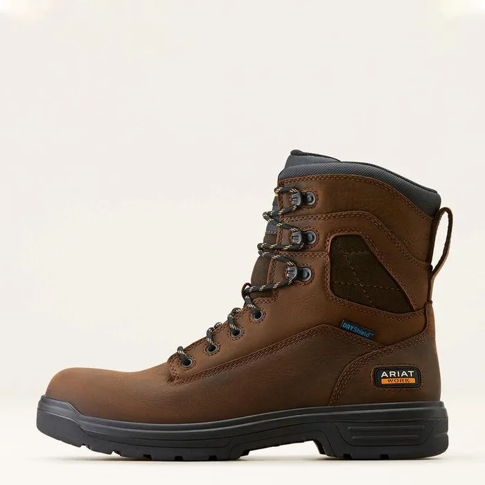 Men Work Boots Ariat Turbo 8quot Waterproof Work Boot Rich Brown Men Work Boots Ariat Turbo 8quot Waterproof Work Boot Rich Brown