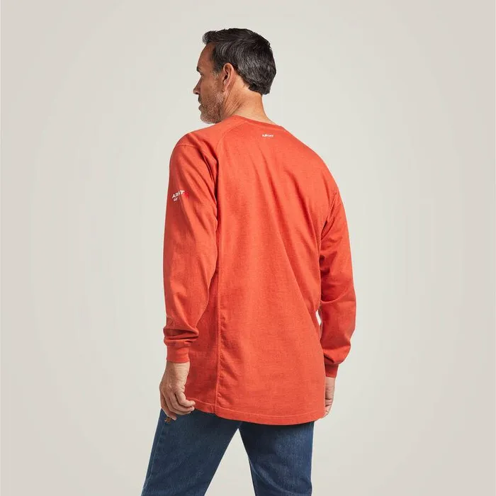 Men Workwear Ariat FR Air Crew TShirt Volcanic Heather Men Workwear Ariat FR Air Crew TShirt Volcanic Heather